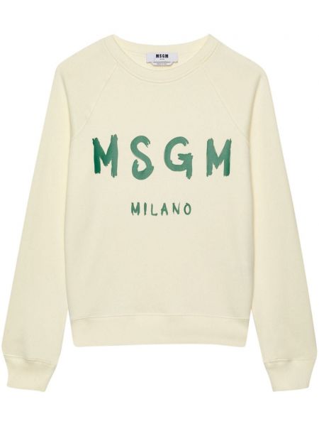 Baskılı pamuk uzun kazak Msgm