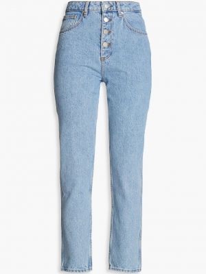 Прямые джинсы с высокой талией Ba&sh синие