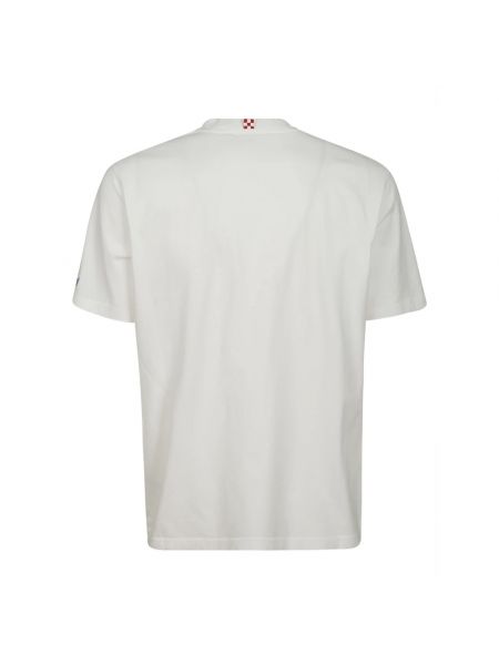 Camisa de algodón manga corta Mc2 Saint Barth blanco
