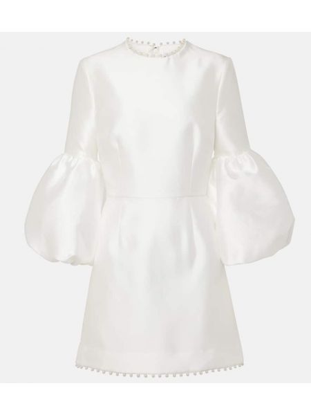 Mini robe avec perles Rebecca Vallance blanc