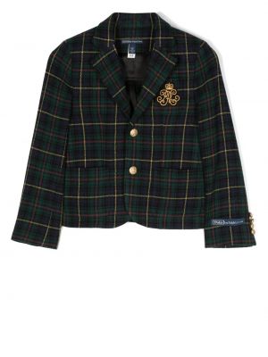 Blazer med broderi för tjejer Ralph Lauren Kids grön