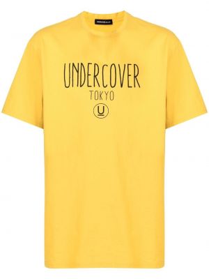 Tricou din bumbac cu imagine Undercover galben