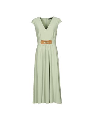 Mini šaty s krátkymi rukávmi Lauren Ralph Lauren zelená