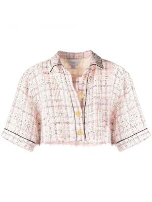 Camisa a cuadros Giambattista Valli rosa