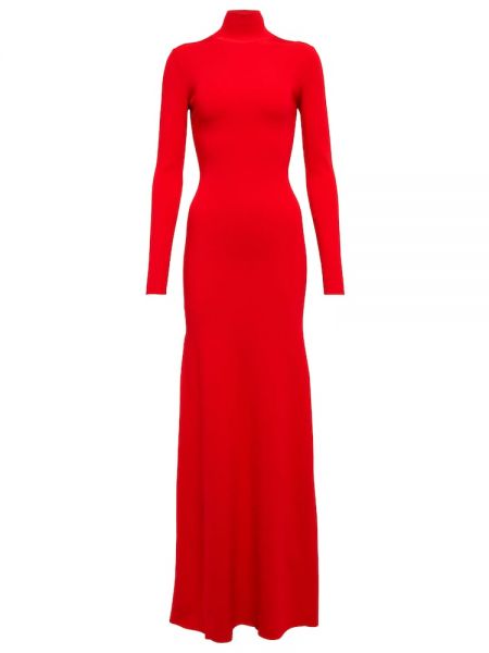 Dlouhé šaty Victoria Beckham červená