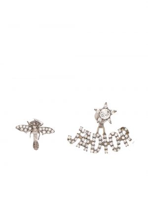 Boucles d'oreilles Christian Dior argenté