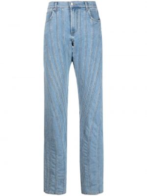Straight leg jeans Mugler blu