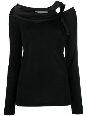 Maglione con fiocco Alberta Ferretti nero