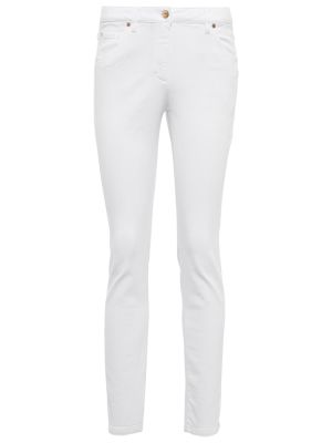Jeans skinny slim Brunello Cucinelli blanc