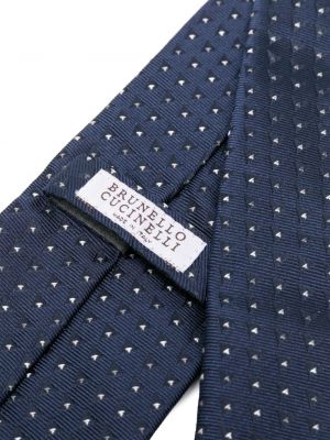 Jedwabny krawat żakardowy Brunello Cucinelli