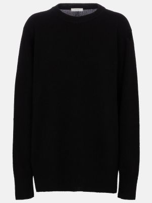 Kašmírový vlnený sveter The Row čierna