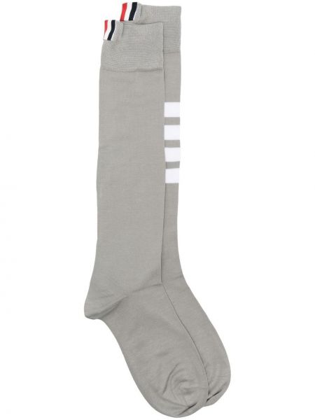 Bavlněné ponožky Thom Browne šedé