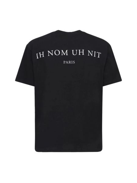 Koszulka bawełniana z nadrukiem Ih Nom Uh Nit czarna