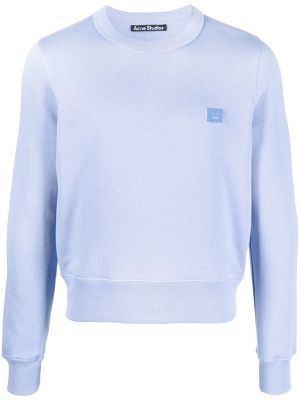 Bomull sweatshirt Acne Studios lilla