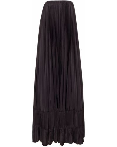 Sukienka długa plisowana Max Mara fioletowa