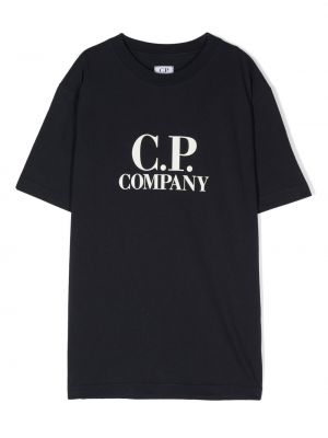 T-shirt för tjejer C.p. Company Kids blå