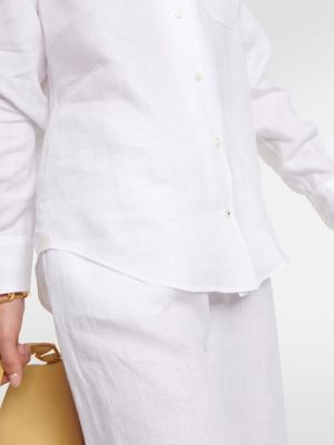 Ленена риза Loro Piana бяло