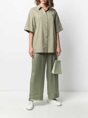 Camisa manga corta oversized 12 Storeez verde