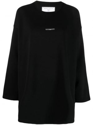 Bluza z nadrukiem z okrągłym dekoltem Société Anonyme czarna