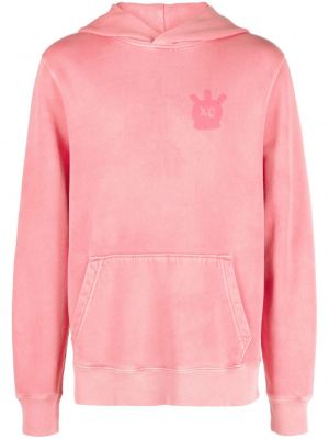 Pamučna hoodie s kapuljačom Zadig&voltaire ružičasta