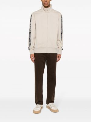 Džemperis su užtrauktuku Calvin Klein Jeans smėlinė