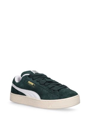 Sneakers in pelle scamosciata Puma Suede verde