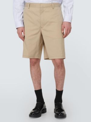Shorts en coton Prada beige