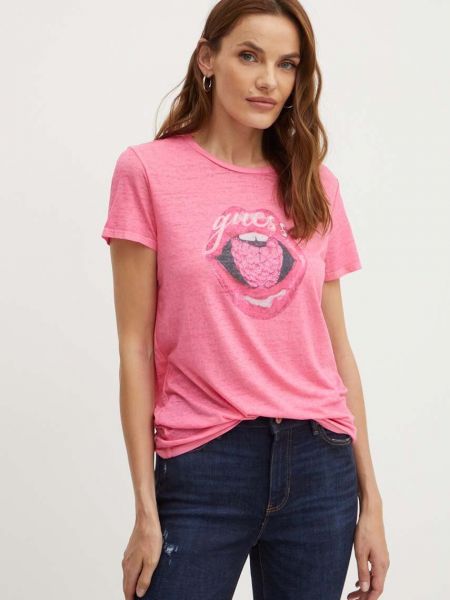 Majica Guess ružičasta