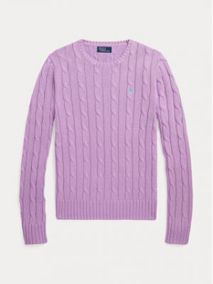 Slim fit svetr Polo Ralph Lauren fialový