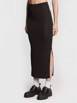 Suknja slim fit Calvin Klein crna
