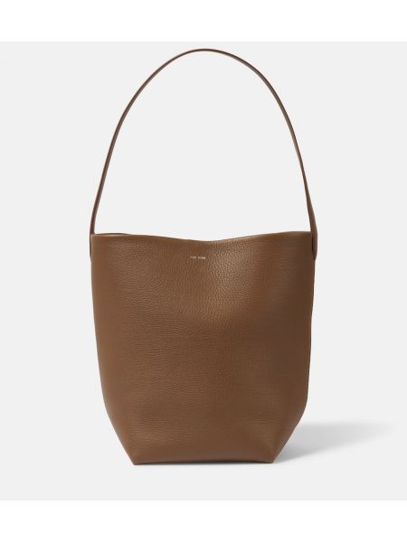 Læder shopping bag The Row brun