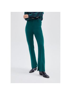 Pantalones de cintura alta Ikks verde