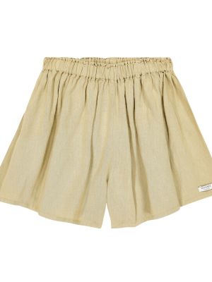 Shorts i linne för tjejer Donsje beige