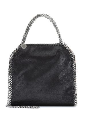 Kožená nákupná taška z ekologickej kože Stella Mccartney čierna