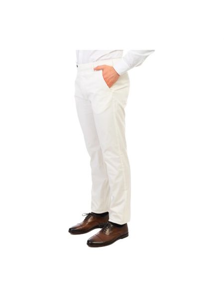 Proste spodnie Berwich białe