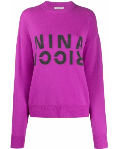 Jersey de tela jersey Nina Ricci violeta