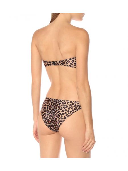 Bikini z leopardjim vzorcem Simkhai rjava