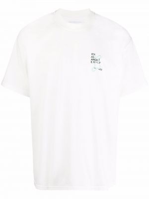 T-shirt con stampa Bonsai bianco