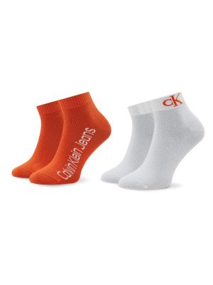 Чорапи Calvin Klein Jeans оранжево