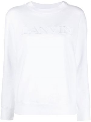 Sweatshirt mit rundhalsausschnitt Lanvin weiß
