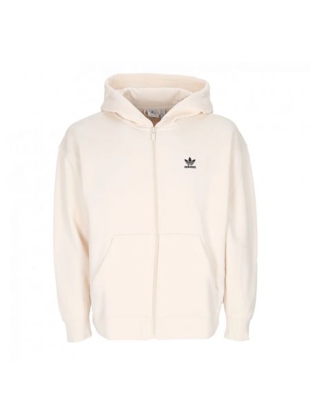 Fleece hoodie mit reißverschluss Adidas weiß