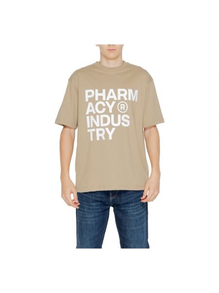 Koszulka bawełniana Pharmacy Industry beżowa