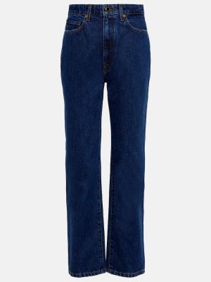 Straight jeans Khaite blå