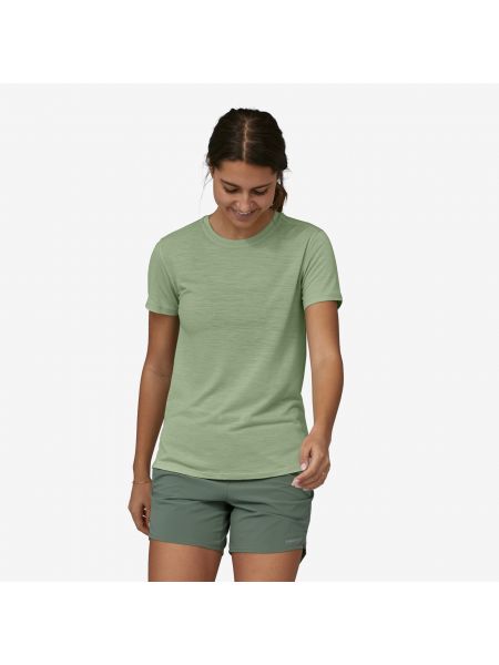 Рубашка из шерсти мериноса Patagonia зеленая