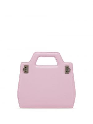 Nahka mini laukku Ferragamo pinkki