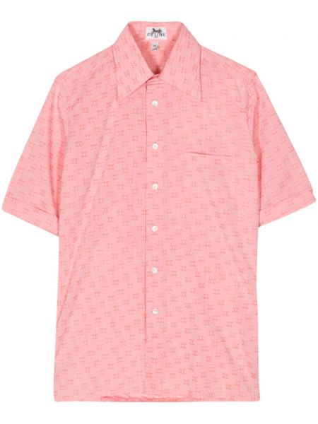 Βαμβακερό πουκάμισο Céline Pre-owned ροζ