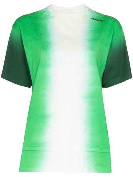 Camiseta con estampado tie dye Ambush verde