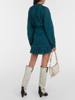 Mini falda de algodón Marant Etoile azul
