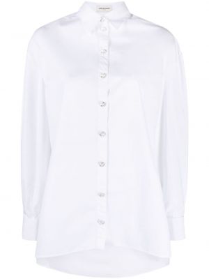 Bílá křišťálová košile s knoflíky Sonia Rykiel
