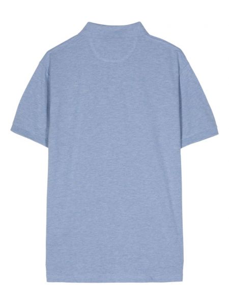 Siuvinėtas polo marškinėliai Hackett mėlyna